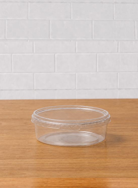 Transparent 300 ML round IML container