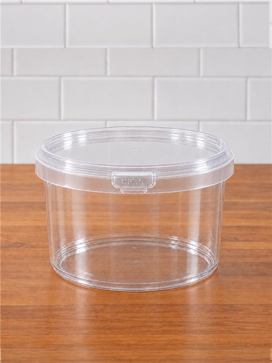 Transparent 500 ML round IML container